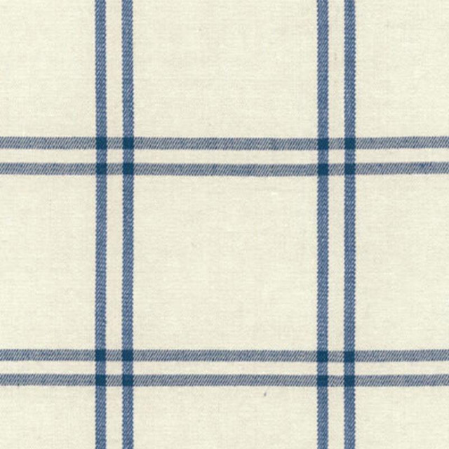Luberon Plaid Indigo 55715 by Schumacher Designer Fabric Chroma 5.38" - Swanky Fabrics -