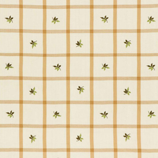 Alanna Embroidery Bisque 3499001 by Schumacher Designer Fabric Chroma 6.75" - Swanky Fabrics -