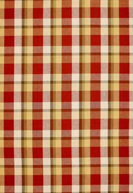 Augusta Linen Plaid Orchard 3484000 by Schumacher Designer Fabric Chroma 100% Linen Martindale 16,000 Horizontal: 7 and Vertical: 6.875 54 - Swanky Fabrics -