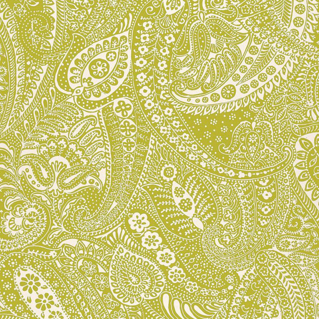 Paisley Print Soft Chartreuse 2644321 by Schumacher Designer Fabric Modern Prints - Swanky Fabrics -