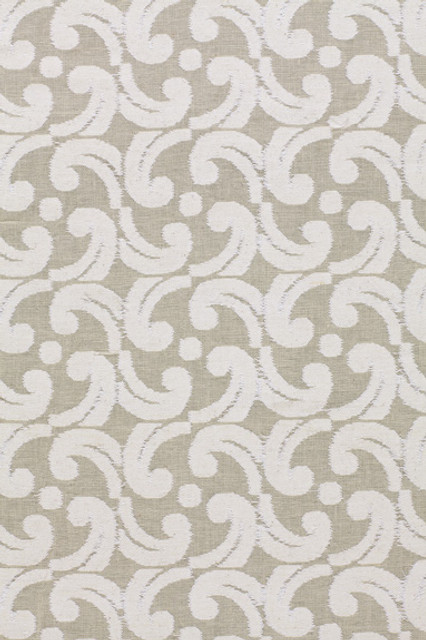 Baroque Cutwork Natural 2608480 by Schumacher Designer Fabric - 100% Cotton - Horizontal: 5 and Vertical: 5.5 48 - Swanky Fabrics -