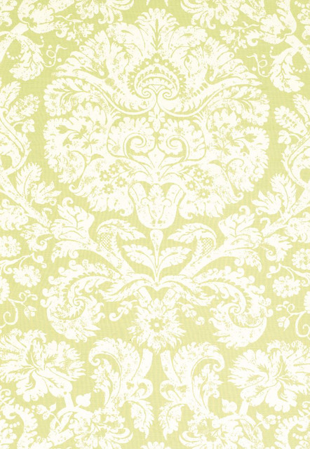 Barresa Damask Pear 174131 by Schumacher Designer Fabric Classic-Prints 55% Linen, 45% Cotton - Horizontal: 27 and Vertical: 36 54 - Swanky Fabrics -