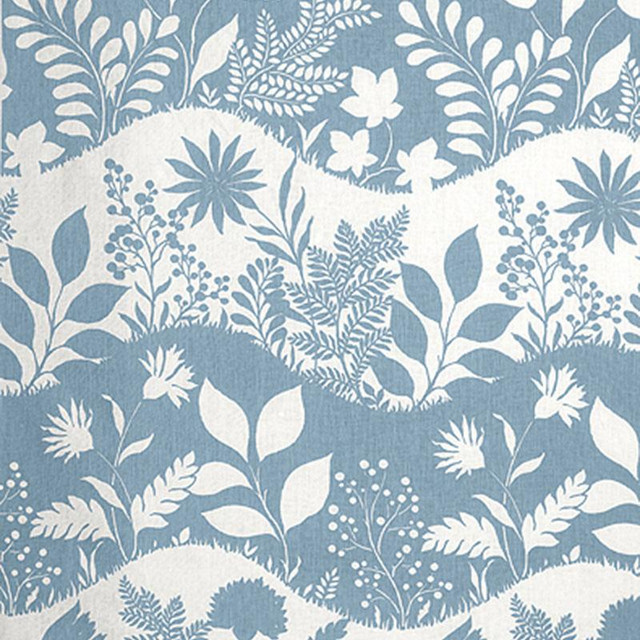Good Day Sunshine China Blue 173973 by Schumacher Designer Fabric Exuberant Prints 27.0" - Swanky Fabrics -