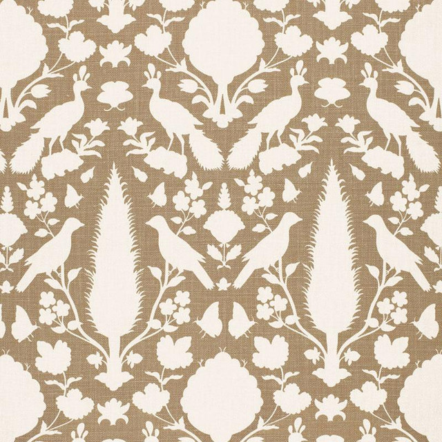 Chenonceau Fawn 173561 by Schumacher Designer Fabric Exuberant Prints 13.5" - Swanky Fabrics - Chenonceau Fawn 173561 by Schumacher Designer Fabric Exuberant Prints 13.5" - Swanky Fabrics -