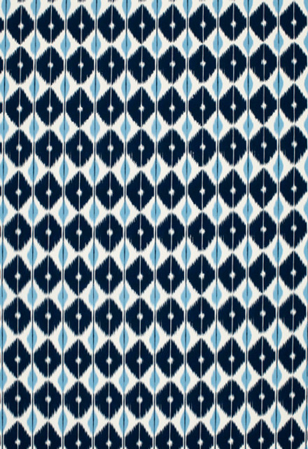 Sarong Indigo 173402 by Schumacher Designer Fabric Plein-Air 100% Polyacrylic - Horizontal: 5.625 and Vertical: 7.5 54 - Swanky Fabrics -