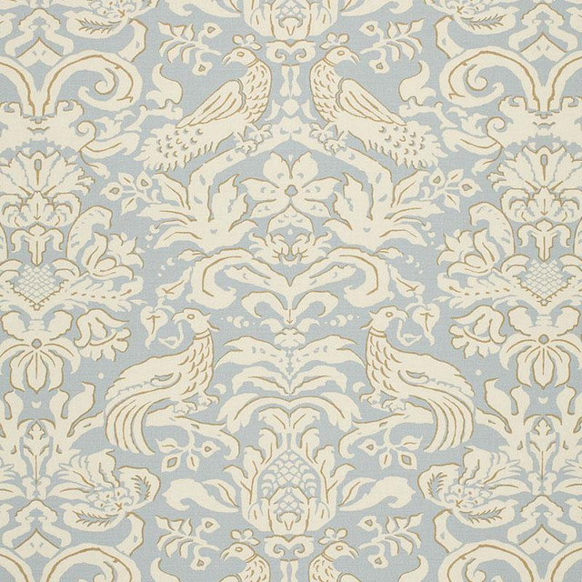 Aldwyn Damask Robin'S Egg 1328000 by Schumacher Designer Fabric Palazzo 27.0" - Swanky Fabrics - Aldwyn Damask Robin'S Egg 1328000 by Schumacher Designer Fabric Palazzo 27.0" - Swanky Fabrics -