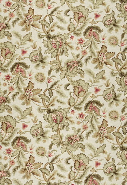 Shelton Tree Bisque 1305001 by Schumacher Designer Fabric Classic-Prints 52% Linen, 48% Cotton - Horizontal: 27 and Vertical: 28.5 54 - Swanky Fabrics -