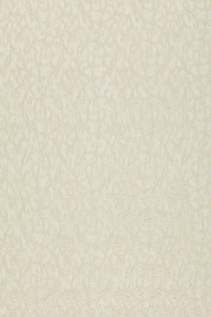 Madras Vine Ecru 12131 by Schumacher Designer Fabric - 100% Cotton - Horizontal: 4.5 and Vertical: 9.125 66.5 - Swanky Fabrics -
