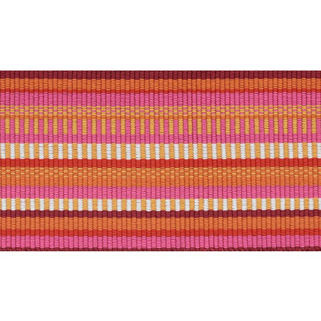 Primavera Tape Wide Berry 75993 by Schumacher Designer Trim Indoor/Outdoor Prints & Wovens Iii - Swanky Fabrics -