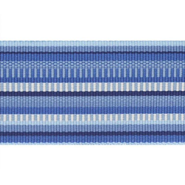 Primavera Tape Wide Sea 75991 by Schumacher Designer Trim Indoor/Outdoor Prints & Wovens Iii - Swanky Fabrics -