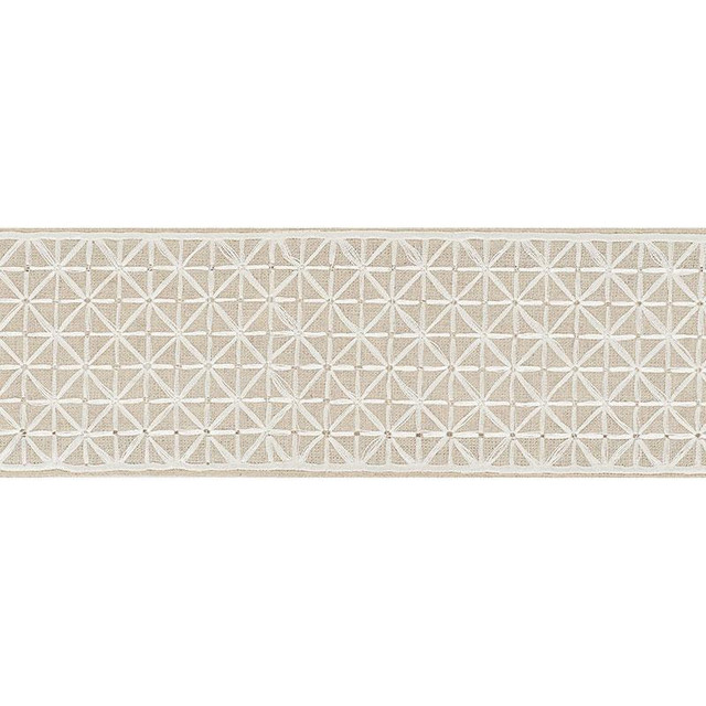 Directoire Tape Ivory On Natural 68645 by Schumacher Designer Trim Couture Trims - Swanky Fabrics - Directoire Tape Ivory On Natural 68645 by Schumacher Designer Trim Couture Trims - Swanky Fabrics -