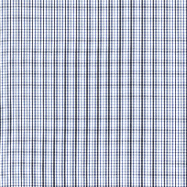 Bahama Check Cornflower 68052 by Schumacher Designer Fabric Calypso 1.38" - Swanky Fabrics -