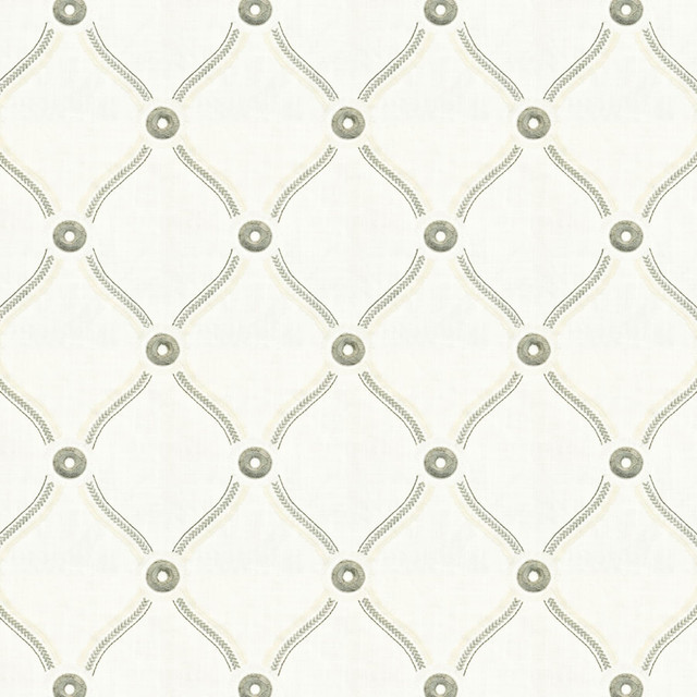 Rajah 1 Granite by Stout Designer Fabric Color My Window Ash/Stone 55% Polyester 45% Cotton INDIA Horizontal: 7.375 and Vertical: 9 51.5 in - Swanky Fabrics -
