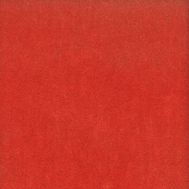 Moore 31 Tomato by Stout Designer Fabric Timeless Velvets 82% Polyester 18% Cotton SOUTH KOREA FLAME RETARDANT-U.F.A.C. CLASS 1 (OR A) CATB 117-2013 WYZENBEEK 20 000 DOUBLE RUB WEAR TEST (HEAVY DUTY) Horizontal: 0 and Vertical: 0 54.75 in - Swanky Fabrics -