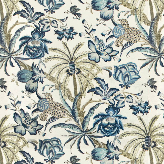 Metcalf 1 Wedgewood by Stout Designer Fabric Rainbow Library Blueberry/Denim 55% Spun Viscose 45% Linen CHINA FLAME RETARDANT-U.F.A.C. CLASS 1 (OR A) CATB 117-2013 WYZENBEEK 24 000 DOUBLE RUB WEAR TEST (HEAVY DUTY) Horizontal: 13.5 and Vertical: 27 54 in - Swanky Fabrics -