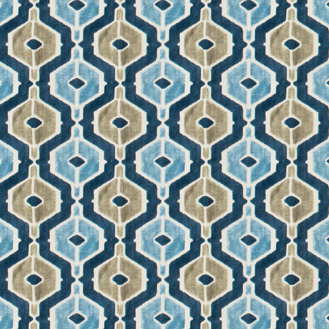 Malusa 2 Ocean by Stout Designer Fabric Rainbow Library Lake/Indigo 60% Spun Viscose 40% Polyester CHINA CATB 117-2013 WYZENBEEK 70 000 DOUBLE RUB WEAR TEST (HEAVY DUTY) Horizontal: 6.75 and Vertical: 7.5 55 in - Swanky Fabrics -