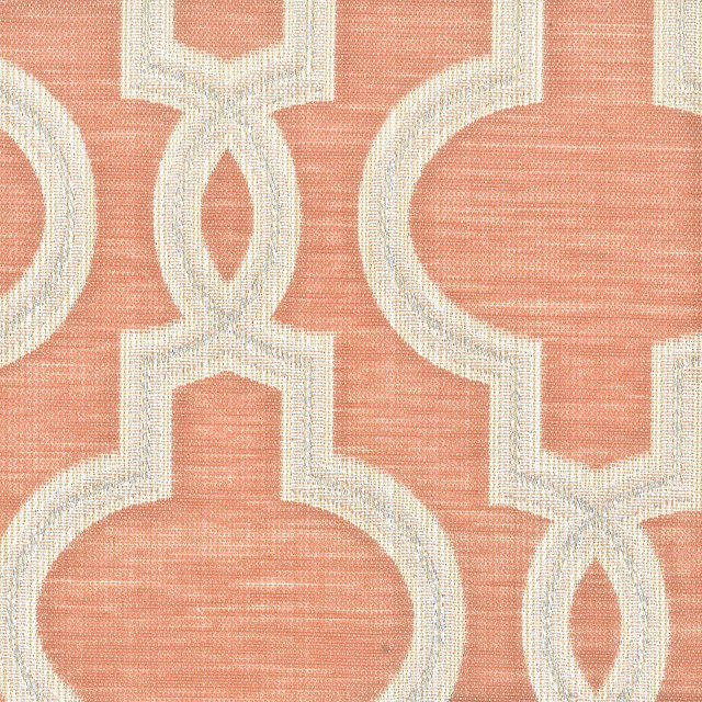 Midvale 1 Nectar by Stout Designer Fabric Rainbow Library Coral/Blossom 67% Polyester 33% Cotton INDIA Horizontal: 6.75 and Vertical: 7.375 54 in - Swanky Fabrics - Midvale 1 Nectar by Stout Designer Fabric Rainbow Library Coral/Blossom 67% Polyester 33% Cotton INDIA Horizontal: 6.75 and Vertical: 7.375 54 in - Swanky Fabrics -