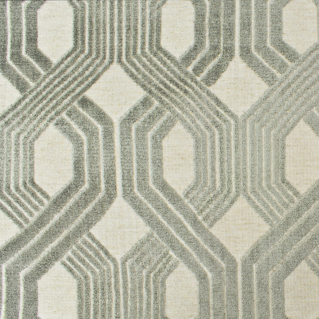 Fingertip 1 Nickel by Stout Designer Fabric Right On Trend Cut Velvets 70% Spun Viscose 25% Polyester 5% Linen CHINA FLAME RETARDANT-U.F.A.C. CLASS 1 (OR A) CATB 117-2013 WYZENBEEK 9 000 DOUBLE RUB WEAR TEST (MEDIUM DUTY) Horizontal: 9 and Vertical: 10 54 in - Swanky Fabrics -