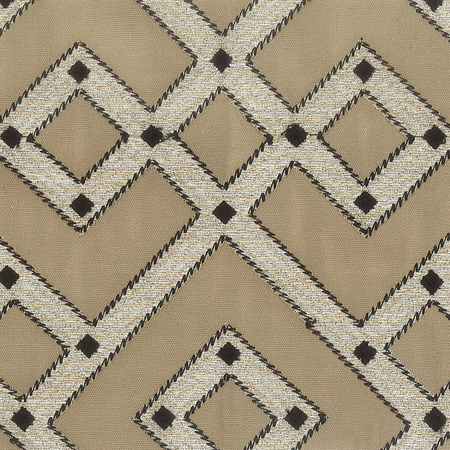 Cued 2 Taupe by Stout Designer Fabric Rainbow Library Bamboo/Fawn 100% Cotton Embroidery INDIA Horizontal: 12.875 and Vertical: 12.625 51.63 in - Swanky Fabrics - Cued 2 Taupe by Stout Designer Fabric Rainbow Library Bamboo/Fawn 100% Cotton Embroidery INDIA Horizontal: 12.875 and Vertical: 12.625 51.63 in - Swanky Fabrics -