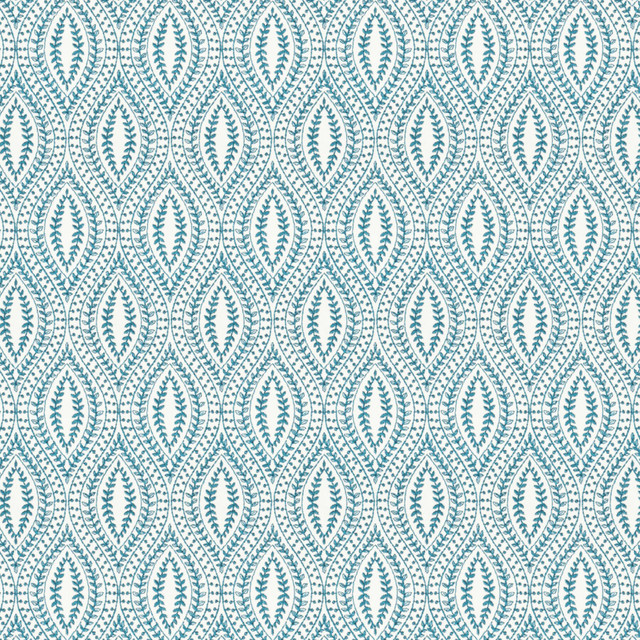 Abaft 1 Federal by Stout Designer Fabric Rainbow Library Lake/Indigo 40% Cotton 20% Spun Viscose 20% Polyester 20% Linen Embroidery INDIA Horizontal: 4.25 and Vertical: 7.5 51.1 in - Swanky Fabrics -