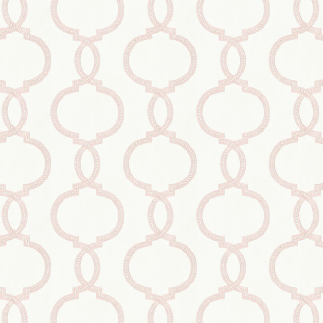 Deminski 2 Primrose by Stout Designer Fabric Rainbow Library Blush/Sorbet 48% Cotton 52% Polyester Embroidery INDIA MARTINDALE 58 000 CIRCULAR RUBS Horizontal: 12.5 and Vertical: 8.875 51 in - Swanky Fabrics -