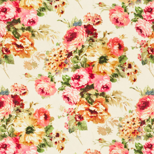 Hover 1 Raspberry by Stout Designer Fabric Rainbow Library Blosom/Cranberry 100% Linen SOUTH KOREA CATB 117-2013 WYZENBEEK 15 000 DOUBLE RUB WEAR TEST (HEAVY DUTY) Horizontal: 27 and Vertical: 25.25 55 in - Swanky Fabrics -