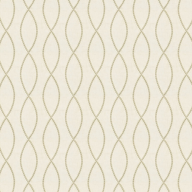 Calgary 1 Sandstone by Stout Designer Fabric Color My Window Oatmeal/Parchment 50% Cotton 50% Polyester Polyester Embroidery INDIA FLAME RETARDANT-U.F.A.C. CLASS 1 (OR A) Horizontal: 8.375 and Vertical: 6.125 52 in - Swanky Fabrics -
