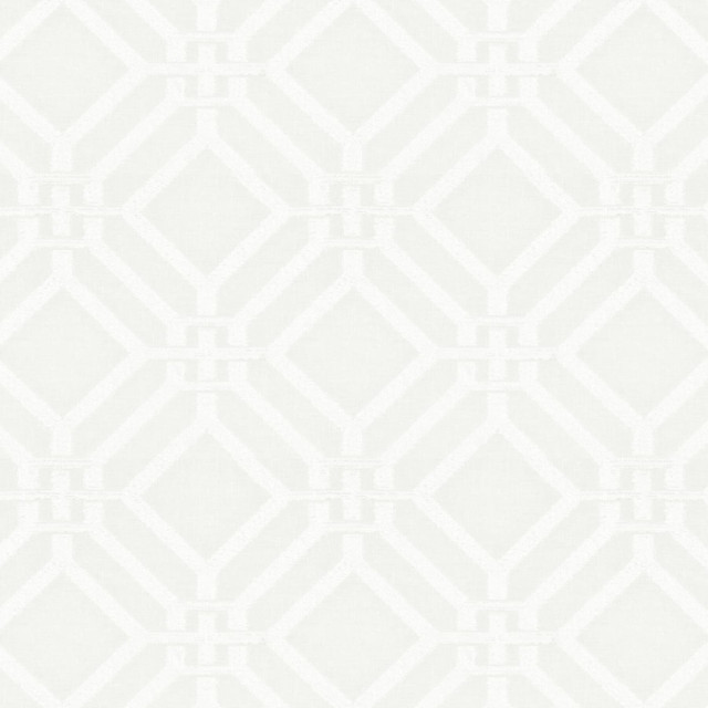 Cotlar 1 Ice by Stout Designer Fabric Color My Window Eggshell/Pearl 100% Polyester TURKEY Horizontal: 11.375 and Vertical: 11.125 59 in - Swanky Fabrics -