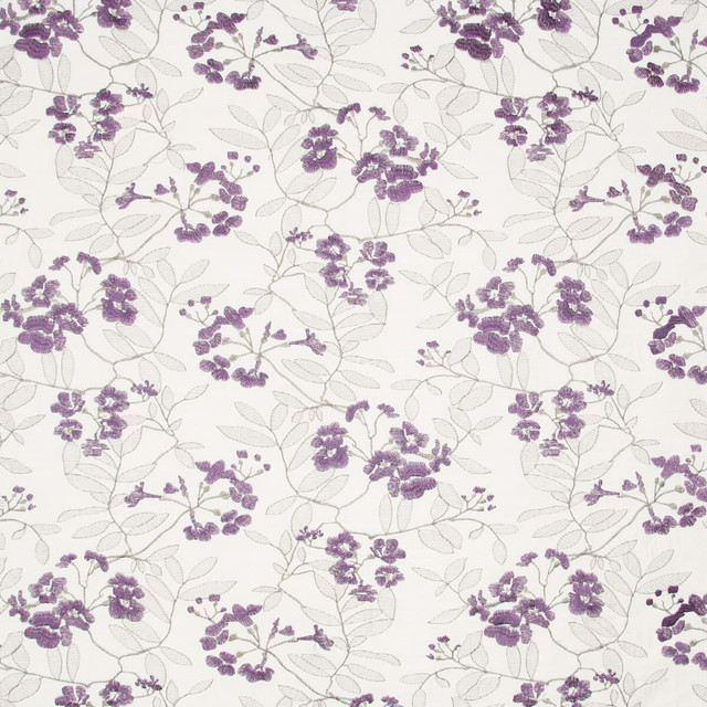 Monti 1 Violet by Stout Designer Fabric Rainbow Library Plum/Lilac 100% Polyester CHINA Horizontal: 17.5 and Vertical: 11.5 56 in - Swanky Fabrics -