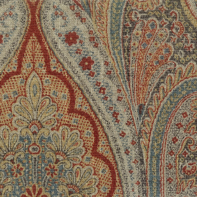 Amityville 1 Crimson by Stout Designer Fabric Rainbow Library Cinnamon/Siena 55% Linen 45% Spun Viscose CHINA FLAME RETARDANT-U.F.A.C. CLASS 1 (OR A) FLAME RETARDANT-N.F.P.A. 260A CLASS 1 CATB 117-2013 WYZENBEEK 24 000 DOUBLE RUB WEAR TEST (HEAVY DUTY) Horizontal: 13.5 and Vertical: 25.25 54 in - Swanky Fabrics -
