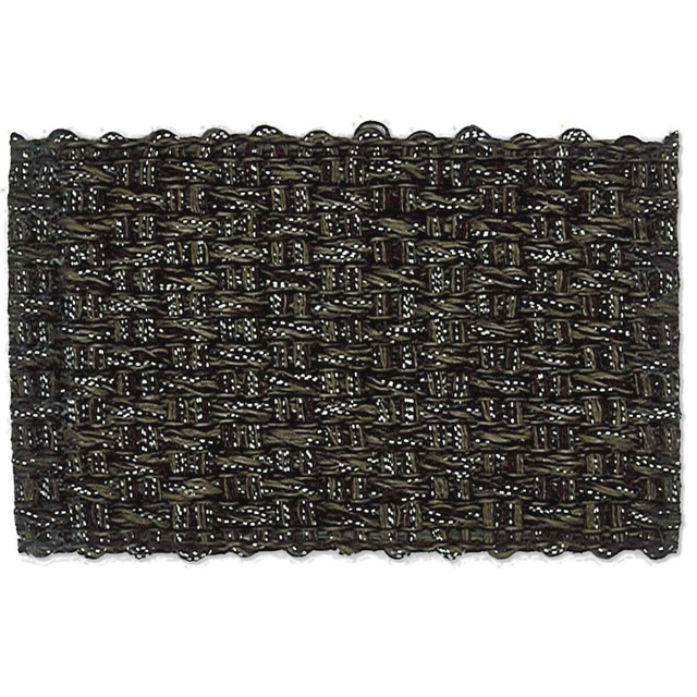 Marden 1 Steel by Stout Designer Trim New World Tapes & Borders 100% Linen ITALY Horizontal: 0 and Vertical: 0 1.63 in - Swanky Fabrics -