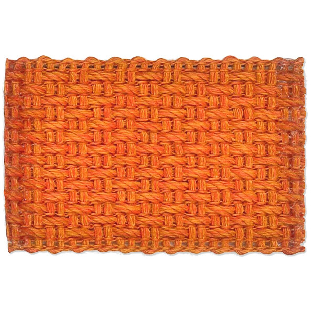 Marden 9 Pumpkin by Stout Designer Trim New World Tapes & Borders 100% Linen ITALY Horizontal: 0 and Vertical: 0 1.63 in - Swanky Fabrics -
