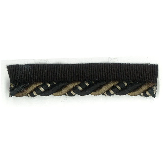 Snaps 36 Carbon by Stout Designer Trim Art Of Design Trim-2 Cords 60% Cotton 40% Spun Viscose CHINA Horizontal: 0 and Vertical: 0 0.38 in - Swanky Fabrics -