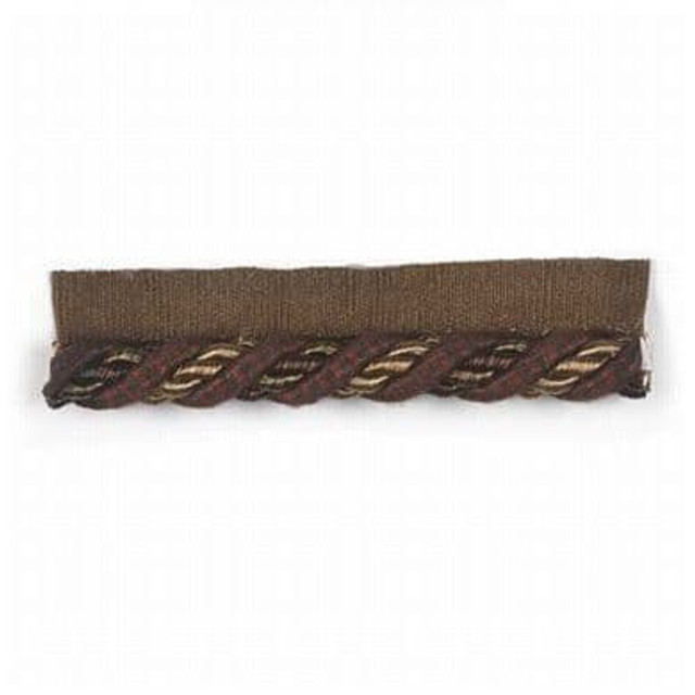 Leisure 6 Walnut by Stout Designer Trim REFLECTIONS TRIM 60%COT 40%SVI CHINA </p><p>Repeat: 0 0.38 in - Swanky Fabrics -