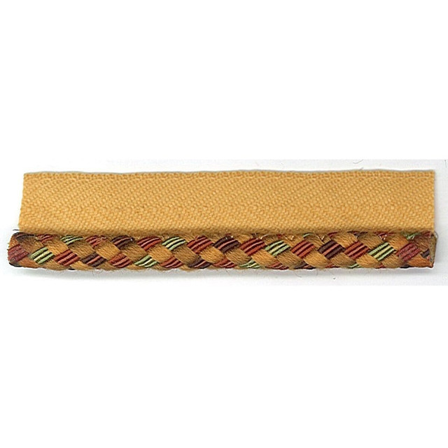 Hilgate 4 Ginger by Stout Designer Trim Just Cords 44% Spun Viscose 40% Cotton 16% Polyester CHINA Horizontal: 0 and Vertical: 0 0.25 in - Swanky Fabrics -