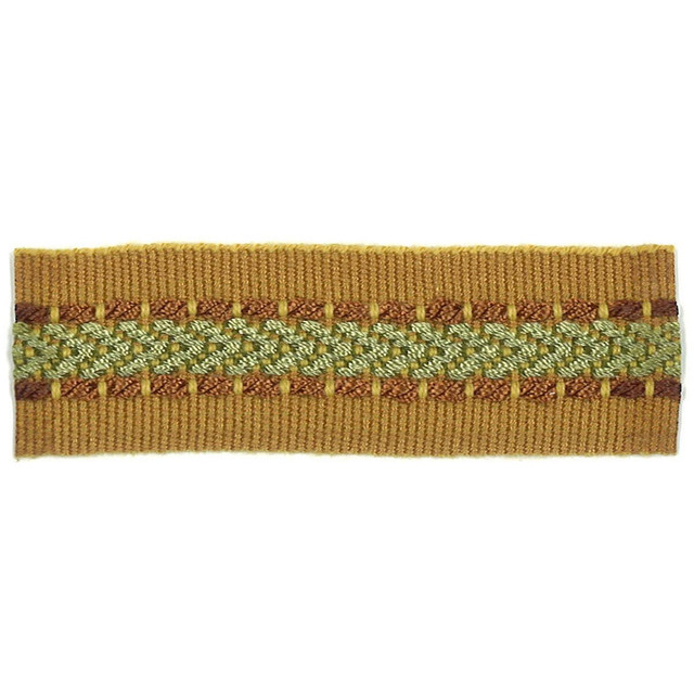 Potter 37 Nutmeg by Stout Designer Trim Art Of Design Trim-2 Tapes 100% Spun Viscose CHINA Horizontal: 0 and Vertical: 0 1 in - Swanky Fabrics -
