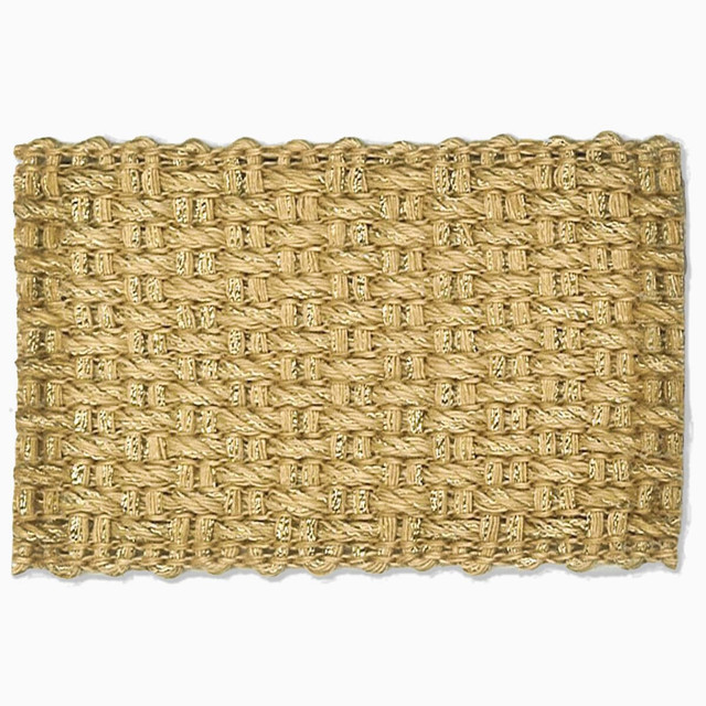 Marden 10 Wheat by Stout Designer Trim New World Tapes & Borders 100% Linen ITALY Horizontal: 0 and Vertical: 0 1.63 in - Swanky Fabrics -