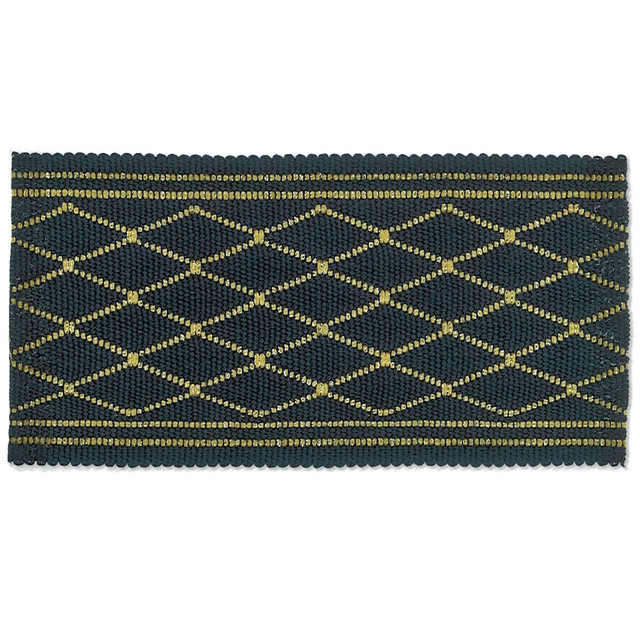 Hampton 5 Regency by Stout Designer Trim New World Tapes & Borders 43% Polyester 37% Acrylic 12% Metallic 8% Spun Viscose CHINA Horizontal: 0.875 and Vertical: 0 2 in - Swanky Fabrics -