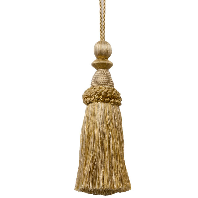 Battersea 10 Amber by Stout Designer Trim Art Of Design Trim-2 Tassel Fringe 100% Spun Viscose CHINA Horizontal: 0 and Vertical: 0 5.5 in - Swanky Fabrics -