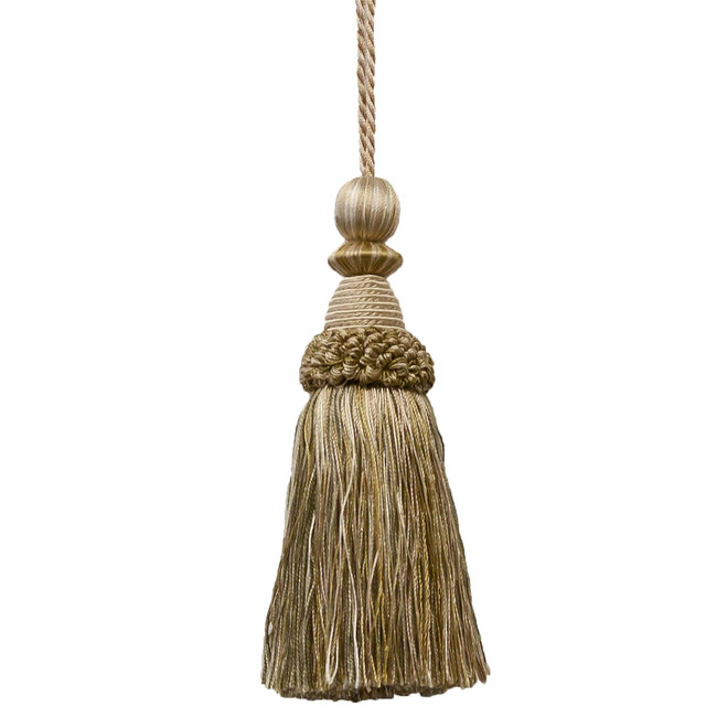 Battersea 25 Jute by Stout Designer Trim Art Of Design Trim-2 Tassel Fringe 100% Spun Viscose CHINA Horizontal: 0 and Vertical: 0 5.5 in - Swanky Fabrics -