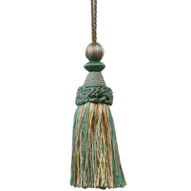 Battersea 27 Pacific by Stout Designer Trim Art Of Design Trim-2 Tassel Fringe 100% Spun Viscose CHINA Horizontal: 0 and Vertical: 0 5.5 in - Swanky Fabrics -