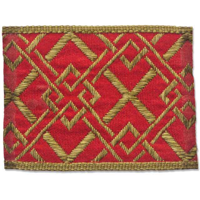 Vanity 3 Lipstick by Stout Designer Trim New World Tapes & Borders 100% Spun Viscose FRANCE Horizontal: 2.125 and Vertical: 0 2.65 in - Swanky Fabrics -
