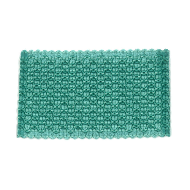 Laminia 8 Aqua by Stout Designer Trim New World Trim Volume Ii 60% Spun Viscose 16% Polyester 15% Cotton 9% Nylon CHINA Horizontal: 0 and Vertical: 0 2.13 in - Swanky Fabrics -