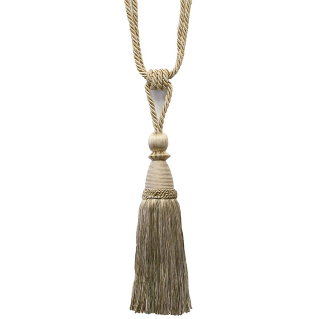 Alhambra 25 Jute by Stout Designer Trim Art Of Design Trim-2 Tassel Fringe 85% Spun Viscose 15% Cotton CHINA Horizontal: 0 and Vertical: 0 12 in - Swanky Fabrics -