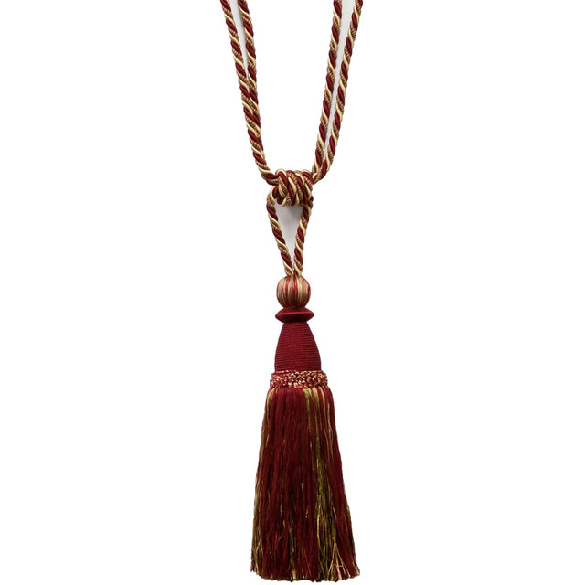 Alhambra 40 Cardinal by Stout Designer Trim Art Of Design Trim-2 Tassel Fringe 85% Spun Viscose 15% Cotton CHINA Horizontal: 0 and Vertical: 0 12 in - Swanky Fabrics -