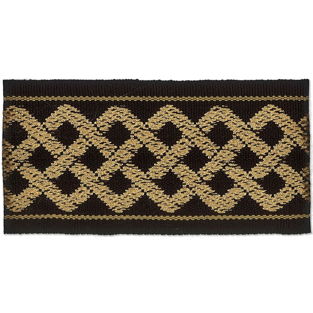 Aiden 6 Onyx by Stout Designer Trim Harmony Trim 58% Polyester 42% Spun Viscose CHINA Horizontal: 0 and Vertical: 0 2 in - Swanky Fabrics -