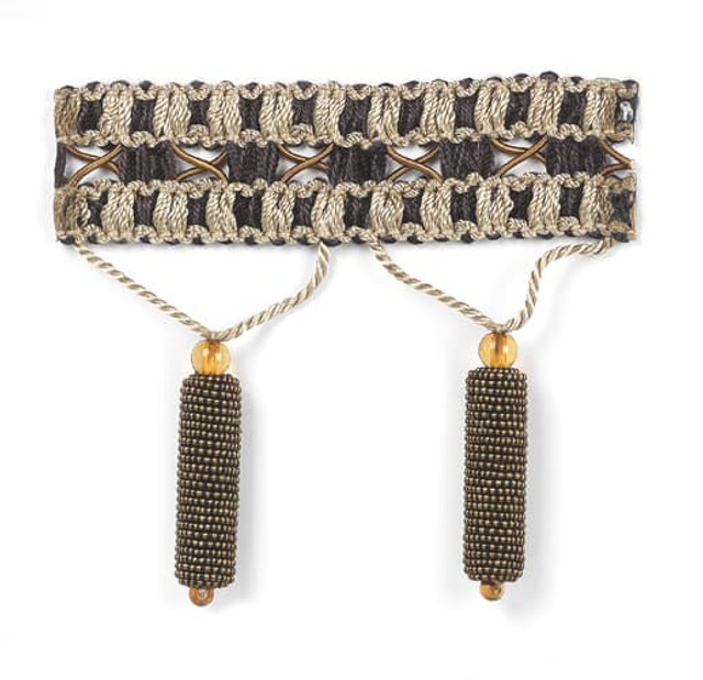 Belair 5 Granite by Stout Designer Trim PETITE EXPRESSIONS TRIM 72%SVI 20%COT 8%POL CHINA </p><p>Repeat: 0 3 in - Swanky Fabrics -