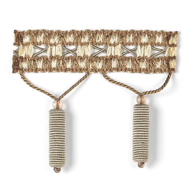 Belair 8 Seashore by Stout Designer Trim PETITE EXPRESSIONS TRIM 72%SVI 20%COT 8%POL CHINA </p><p>Repeat: 0 3 in - Swanky Fabrics -