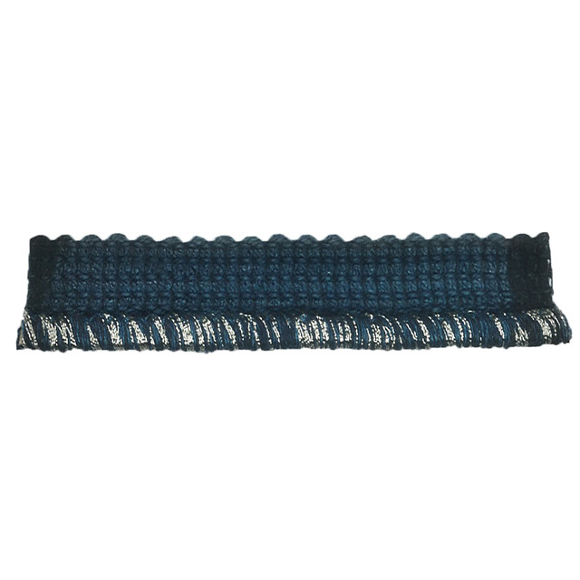 Dardan 1 Cadet by Stout Designer Trim Moondust Trim 30% Cotton 29% Acrylic 27% Linen 10% Spun Viscose 4% Metallic ITALY Horizontal: 0.25 and Vertical: 0.25 0.25 in - Swanky Fabrics -