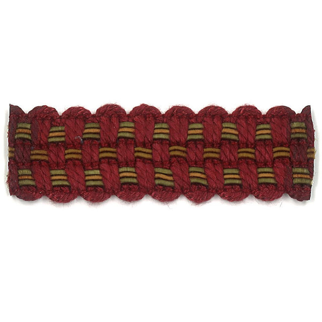 Adapt 11 Wine by Stout Designer Trim Art Of Design Trim-2 Tapes 100% Spun Viscose CHINA Horizontal: 0 and Vertical: 0 0.88 in - Swanky Fabrics -